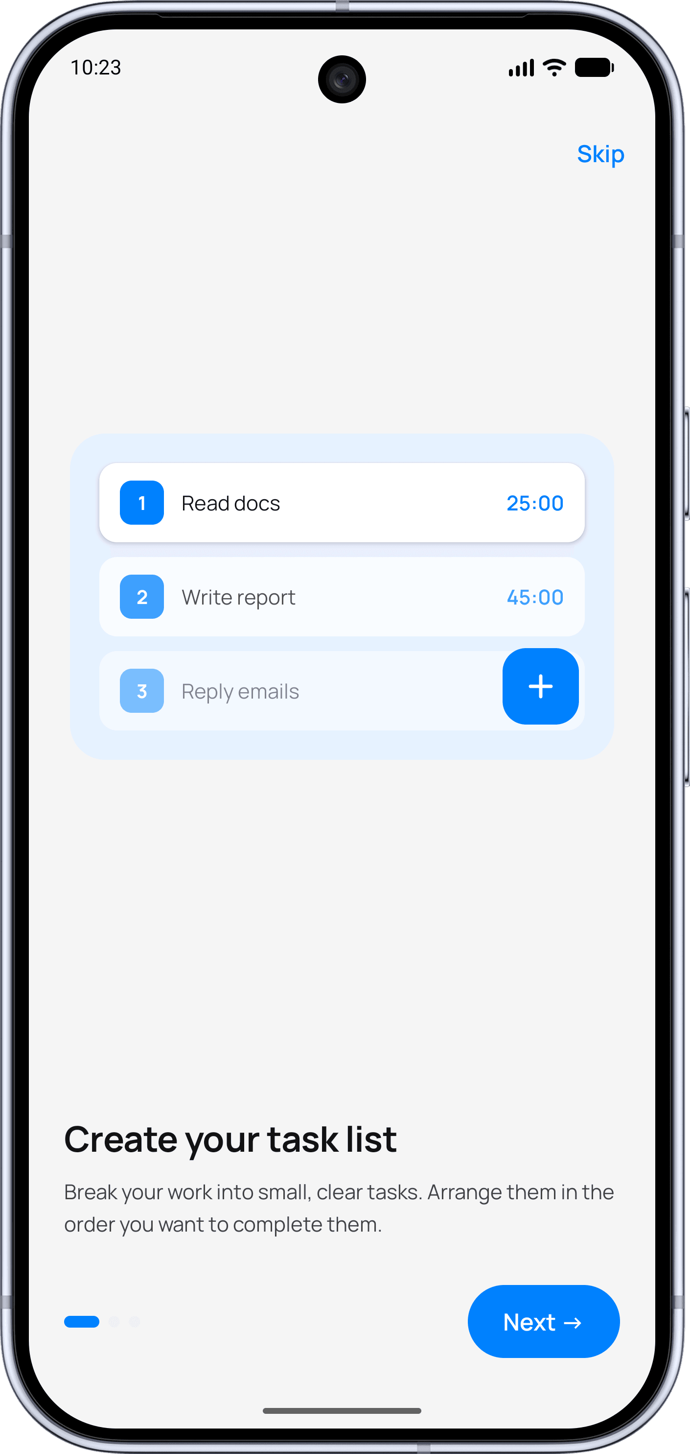 Timer app screenshot 1